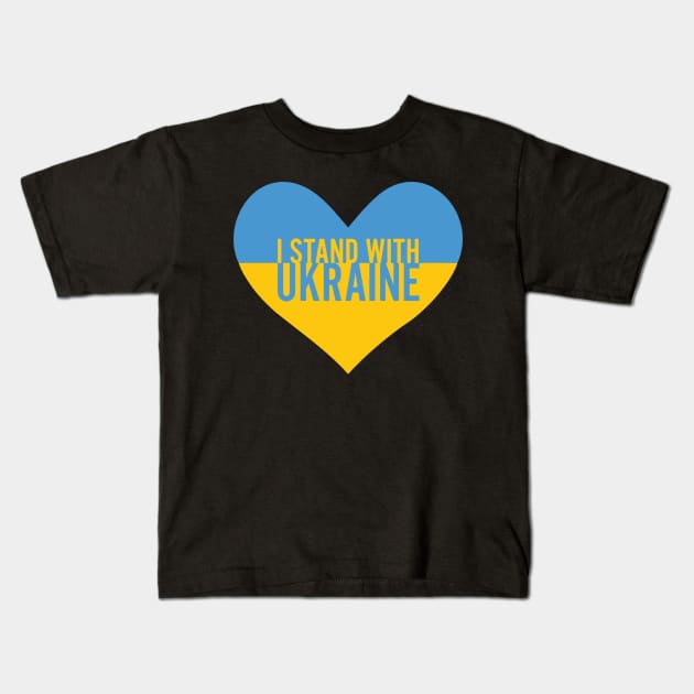 I Stand With Ukraine Kids T-Shirt by sparkling-in-silence